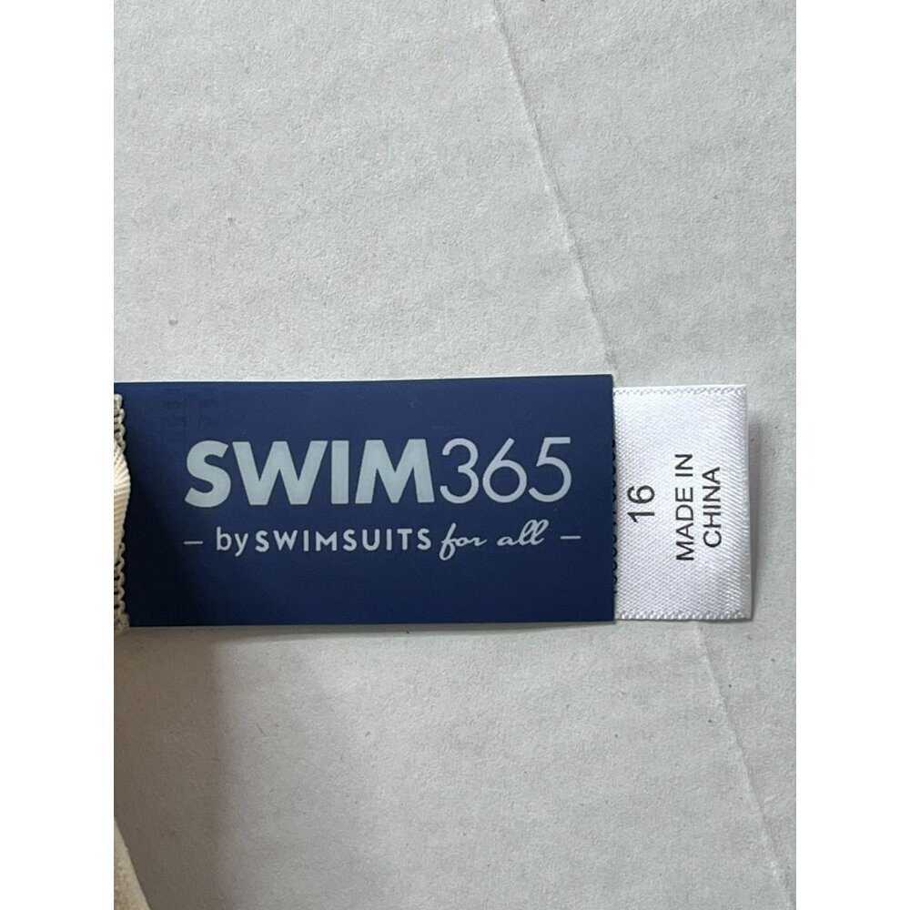 Swim 365 Swimsuits for All 1-Piece Swimsuit Swimdress Modest Built-in Bra sz 16 - Picture 5 of 12
